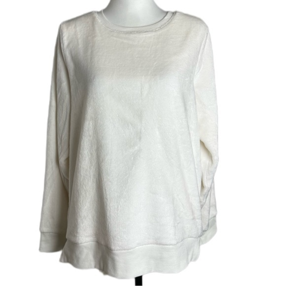 Women's Cozy Crewneck Sweater - White